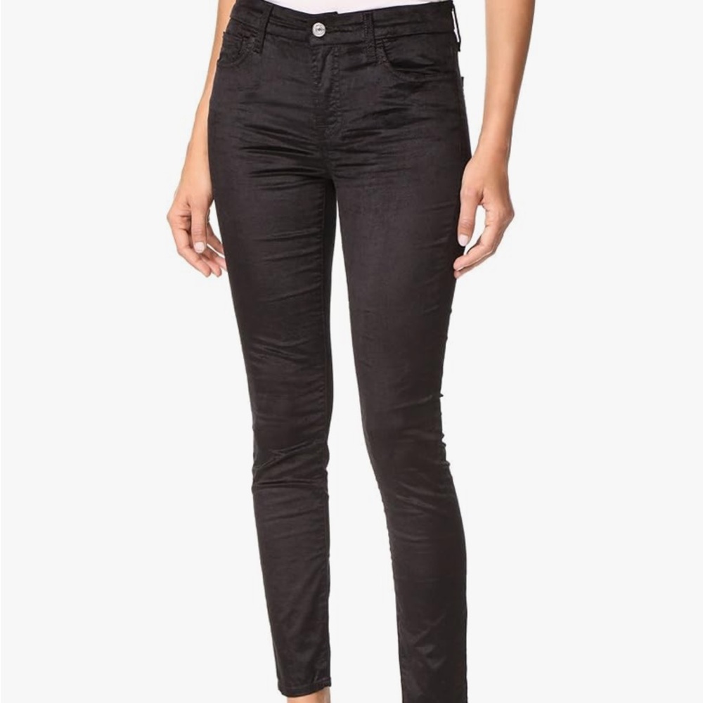 7 For All Mankind Womens Skinny Jean in Black Velvet